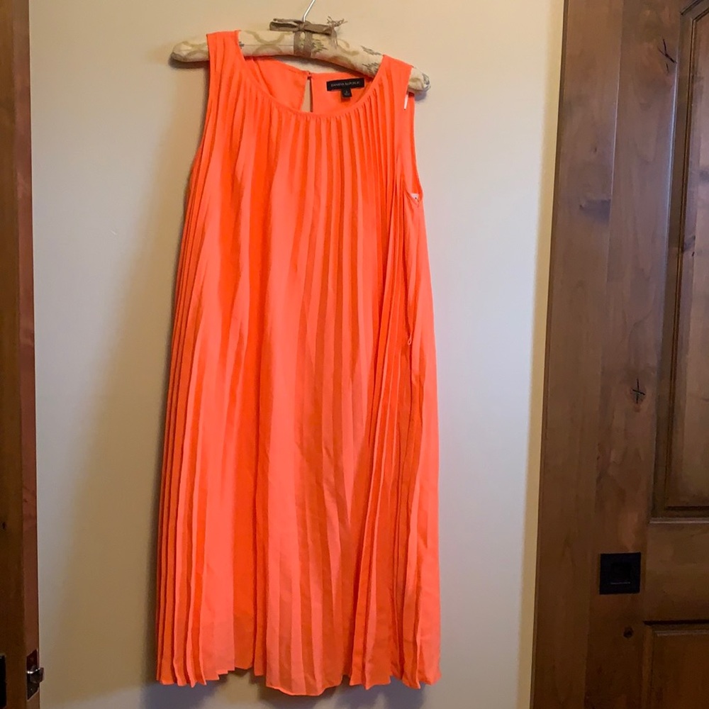 EUC orange/salmon dress from Banana Republic, sz2